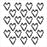 Crafter's Workshop 6x6 Template - Grunge Hearts