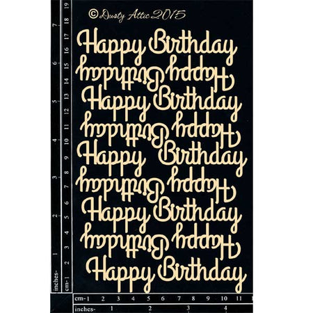 Dusty Attic - Mini Happy Birthday