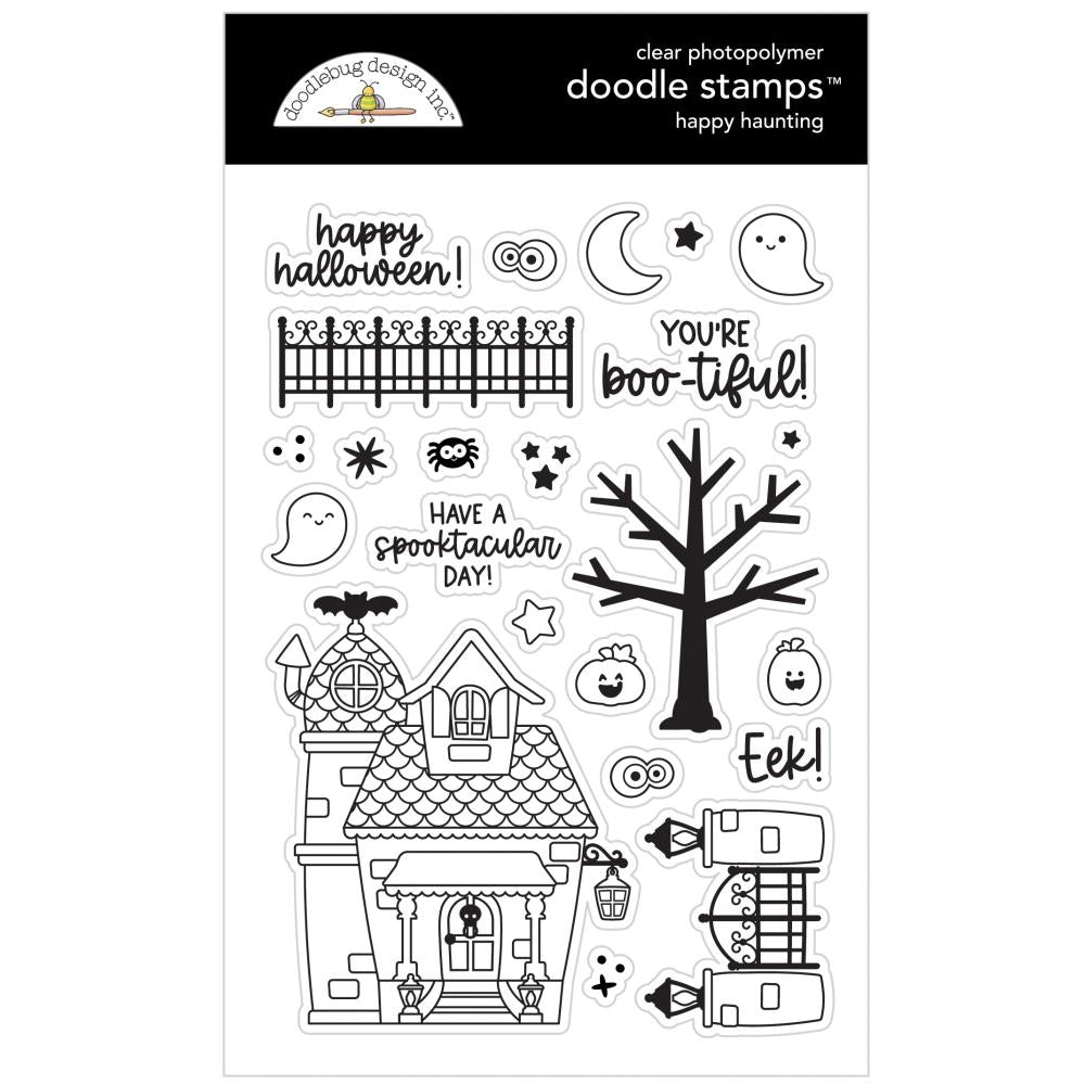 Doodlebug Design Happy Haunting - Clear Stamps