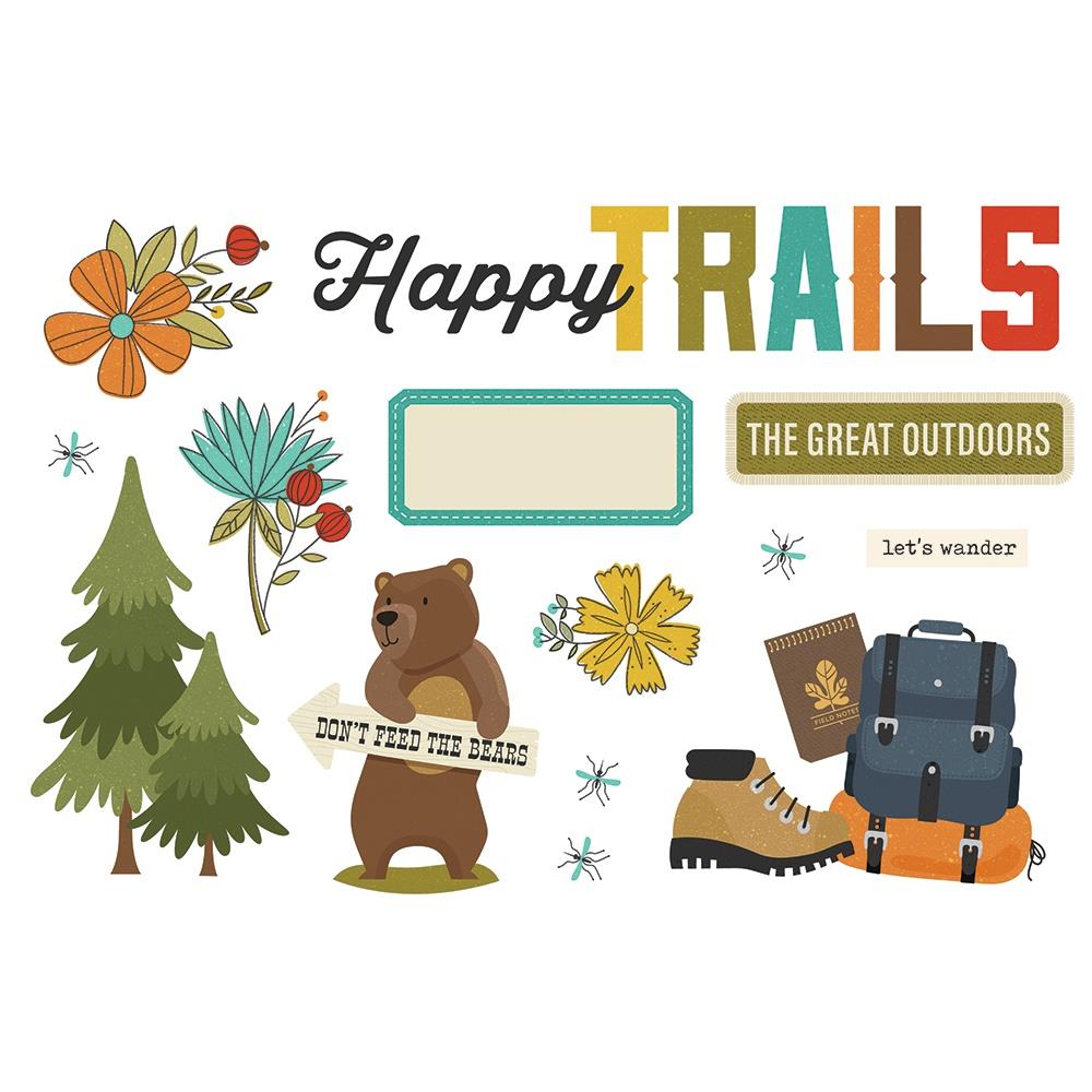Simple Stories Page Pieces - Happy Trails