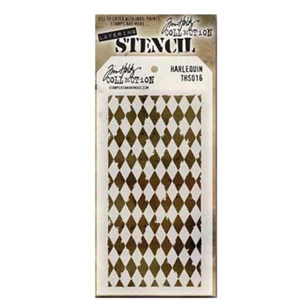 Tim Holtz Layering Stencil - Harlequin