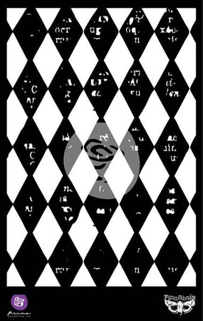 Prima Finnabair Elementals Stencil - Harlequin