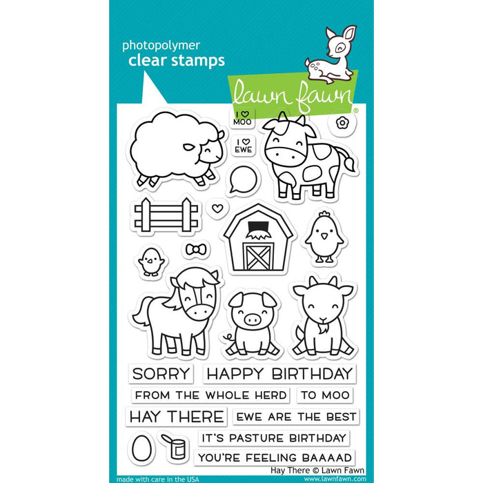 Lawn Fawn Clear Stamps - Hay There