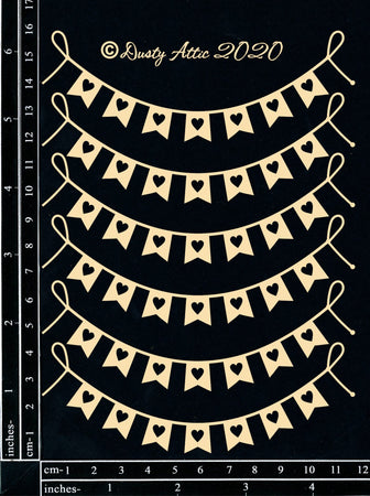 Dusty Attic - Heart Banners