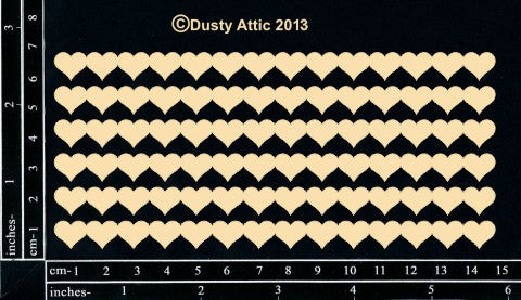 Dusty Attic - Mini Heart Border