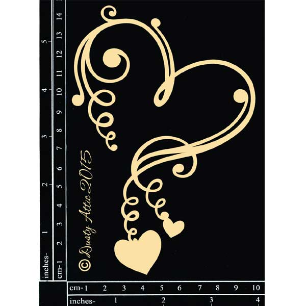 Dusty Attic - Heart Swirly