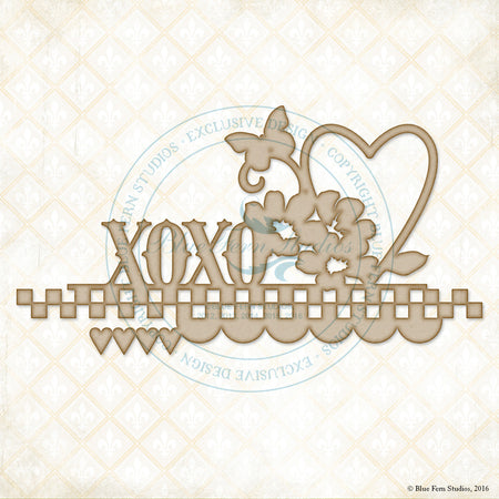 Blue Fern Studios Chipboard - Heartland XOXO