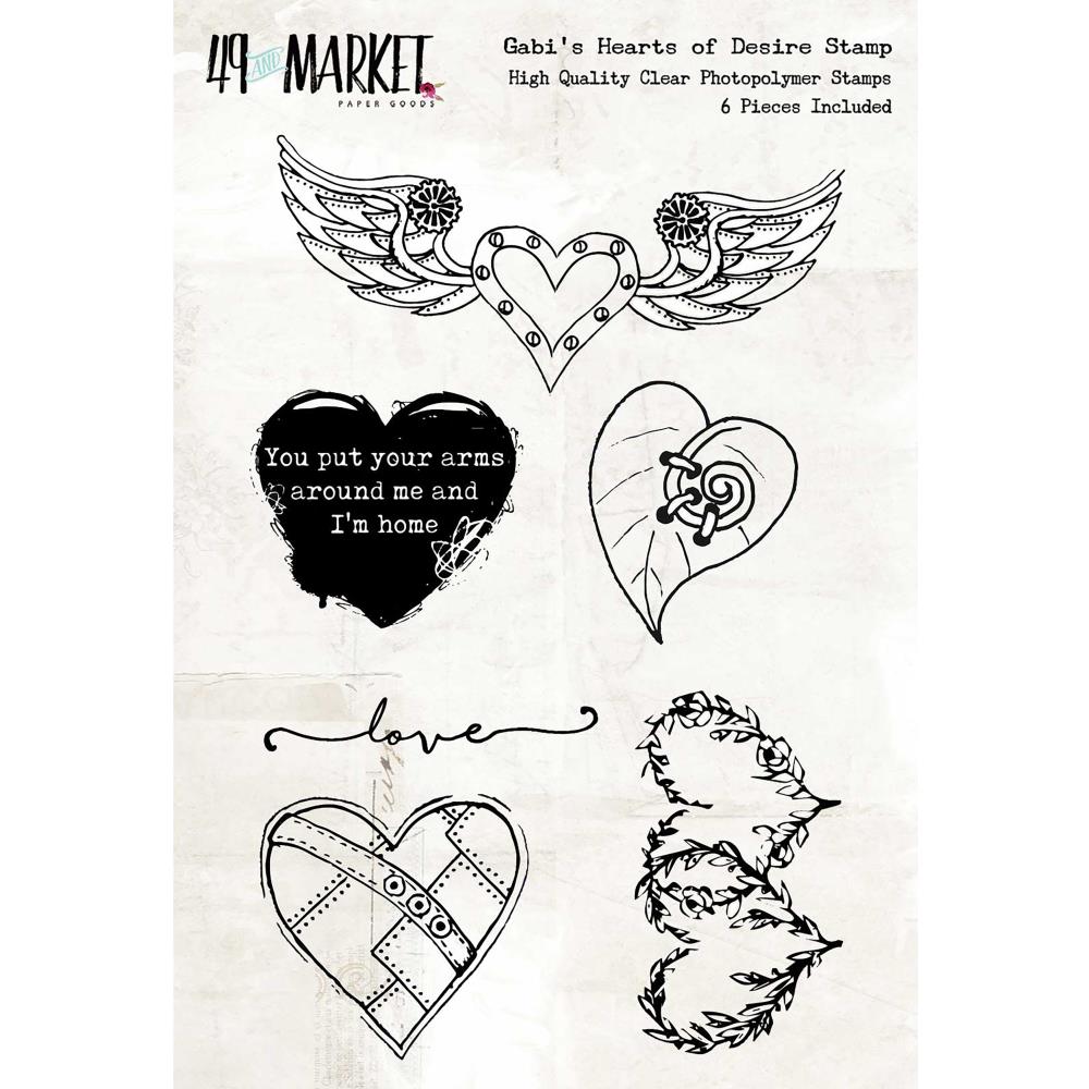 49 And Market Clear Stamps - Gabi's Hearts of Desire