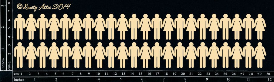 Dusty Attic - Him & Her Border