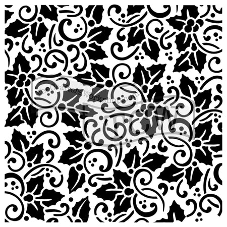 Crafter's Workshop 6x6 Template - Holly Background