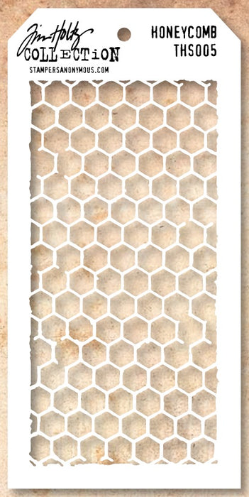 Tim Holtz Layering Stencil - Honeycomb