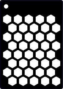 Creative Expressions Mini Stencil - Honeycomb