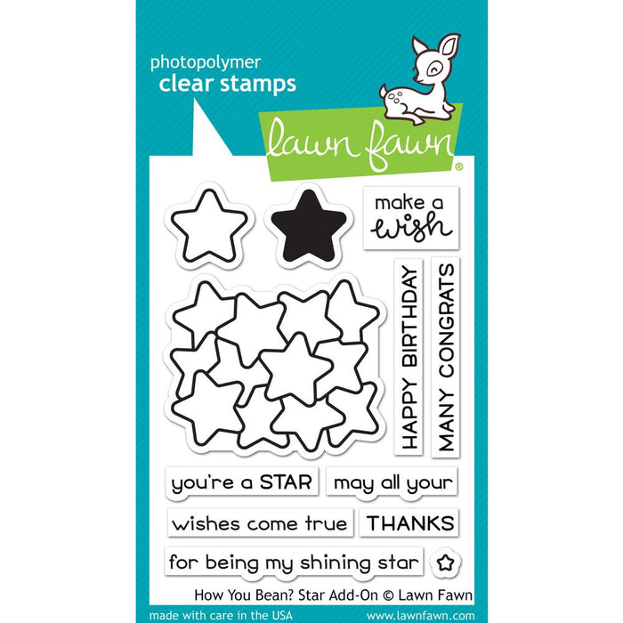 Lawn Fawn Clear Stamps - How You Bean? Stars
