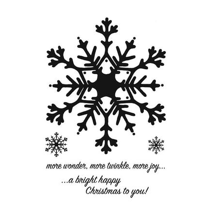Woodware Clear Magic Singles Stamps - Huge Snowflake