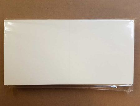 Craft UK Card Blanks & Envelopes - 5.25x5.25 Ivory Hammer (50)