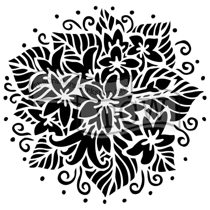 Crafter's Workshop 6x6 Template - Jasmine Spray