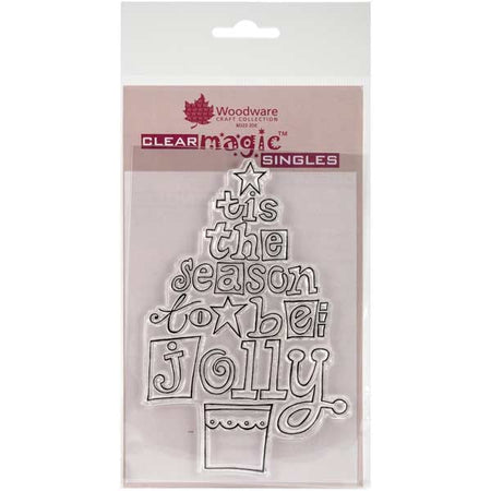 Woodware Clear Magic Singles Stamps - Jolly Tree