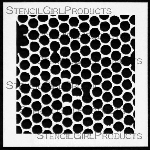 StencilGirl 4x4 Stencil - Mini Journal Texture #2