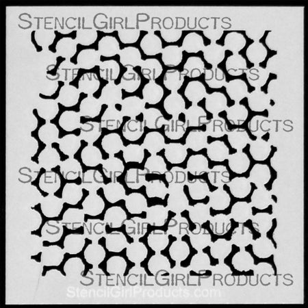 StencilGirl 4x4 Stencil - Mini Journal Texture #4