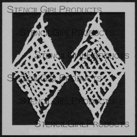 StencilGirl 4x4 Stencil - Mini Journal Texture #8
