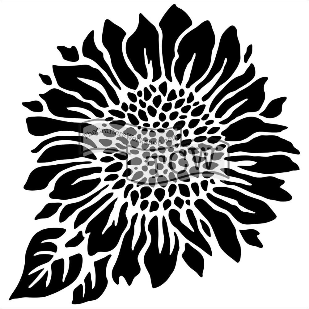 Crafter's Workshop 6x6 Template - Joyful Sunflower