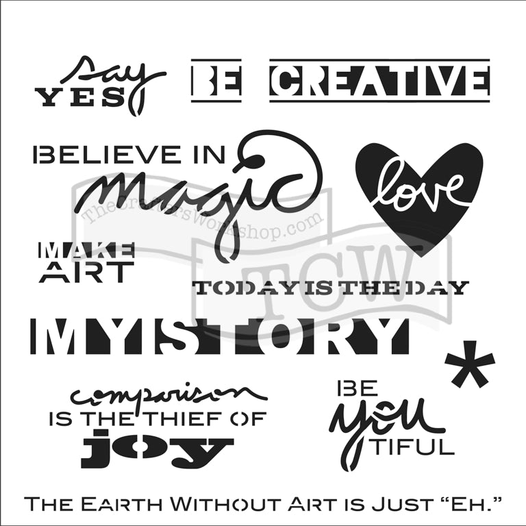 Crafter's Workshop 6x6 Template - Julie's Words