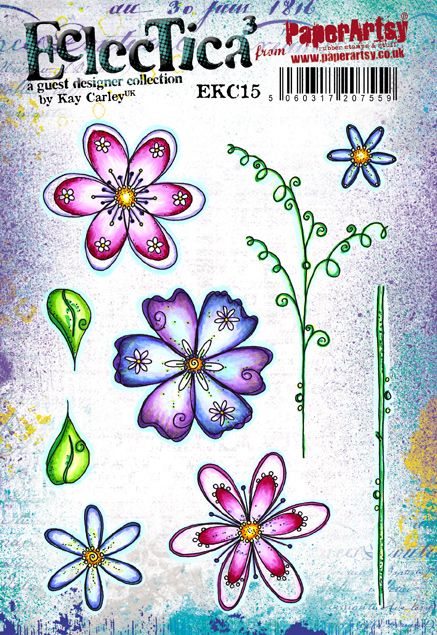 PaperArtsy Stamp Set - Eclectica�� Kay Carley 15