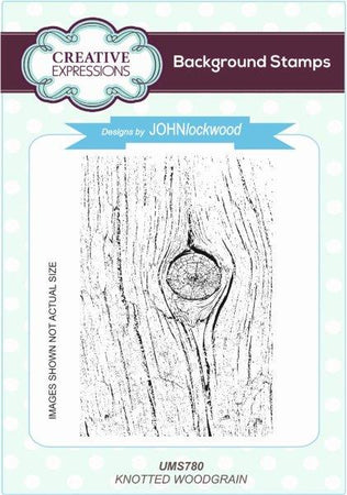 Creative Expressions Background Stamp - Knotted Woodgrain