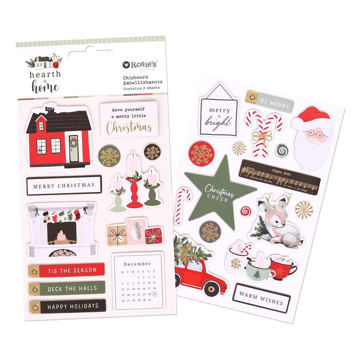 Rosie's Studio Hearth & Home - Chipboard Embellishments