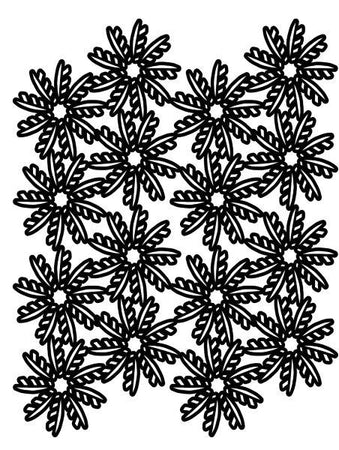 Creative Expressions A5 Stencil - Lacy Floral Leaves