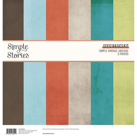 Simple Stories Simple Vintage Lakeside - 12x12 Basics Kit