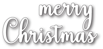 Memory Box Die - Large Sentimental Merry Christmas