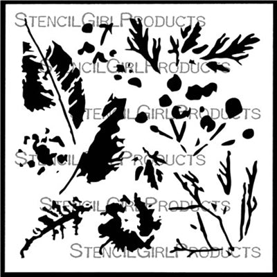 StencilGirl 6x6 Stencil - Leaf & Clover Prints