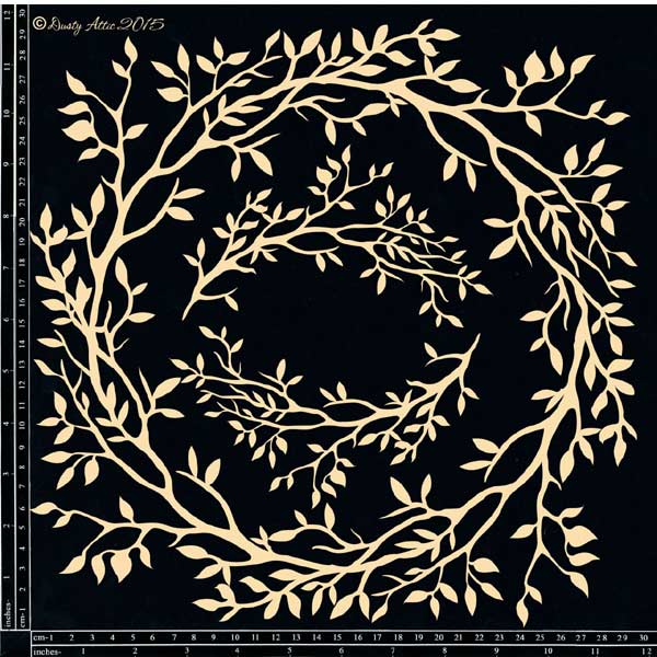 Dusty Attic - Leafy Frame Set #2