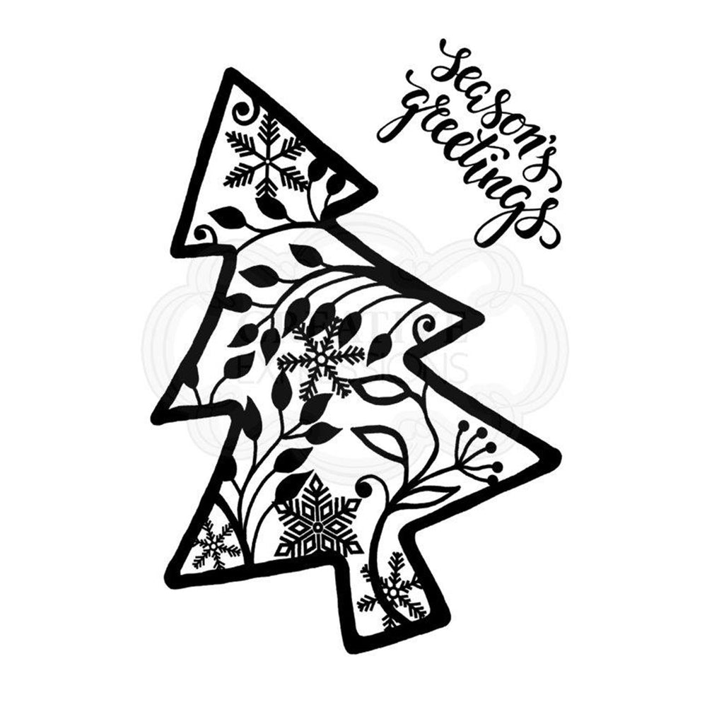 Woodware Clear Magic Singles Stamps - Leafy Tree