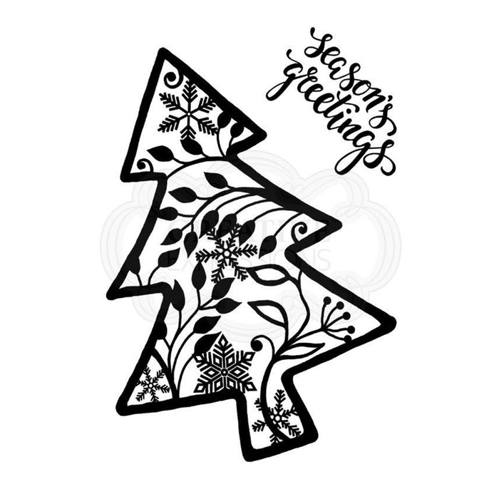 Woodware Clear Magic Singles Stamps - Leafy Tree