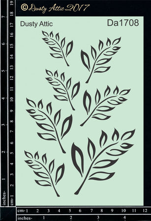 Dusty Attic Stencil - Leaves #2