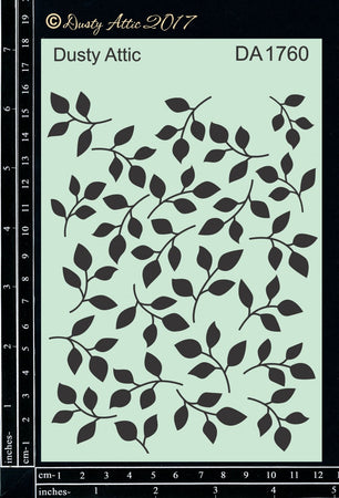 Dusty Attic Stencil - Leaves #3