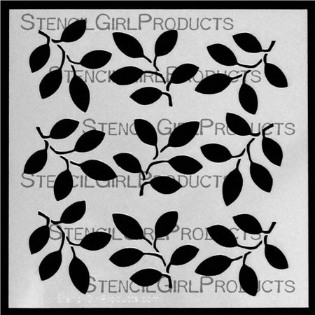 StencilGirl 6x6 Stencil - Leaves
