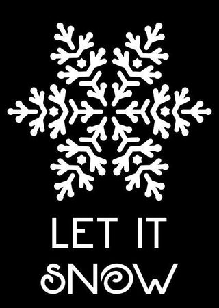 Creative Expressions Mini Stencil - Let It Snow