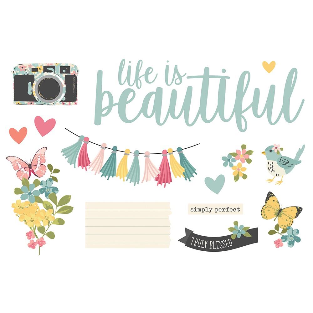 Simple Stories Page Pieces - Life Is Beautiful