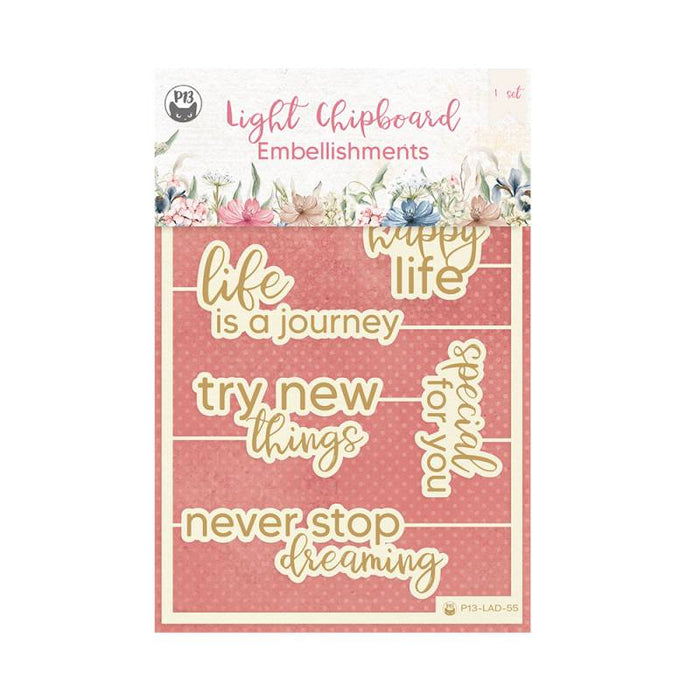 P13 Lady's Diary - Chipboard Embellishments #6