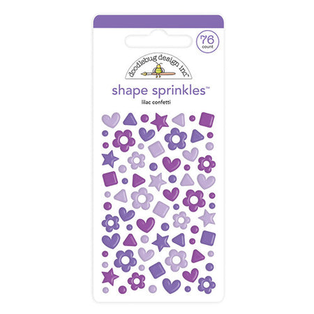 Doodlebug Design Shape Sprinkles - Lilac Confetti