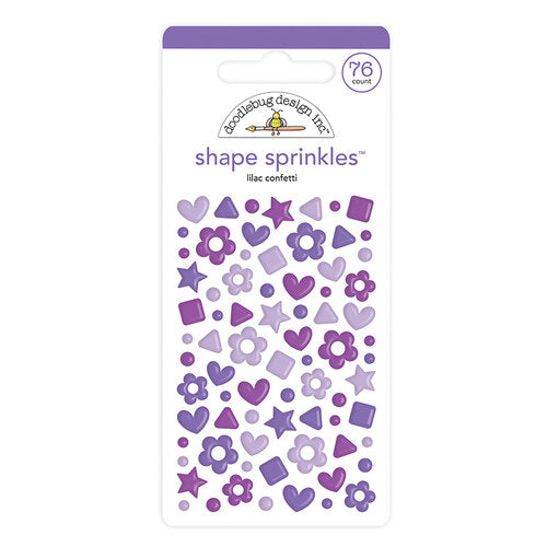 Doodlebug Design Shape Sprinkles - Lilac Confetti