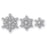 Poppystamps Die - Linked Snowflake Trio