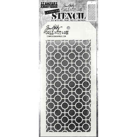 Tim Holtz Layering Stencil - Linked Circles