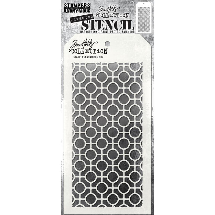 Tim Holtz Layering Stencil - Linked Circles