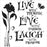 Crafter's Workshop 6x6 Template - Live Love Laugh