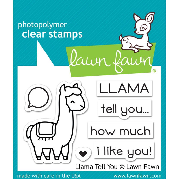 Lawn Fawn Clear Stamps - Llama Tell You