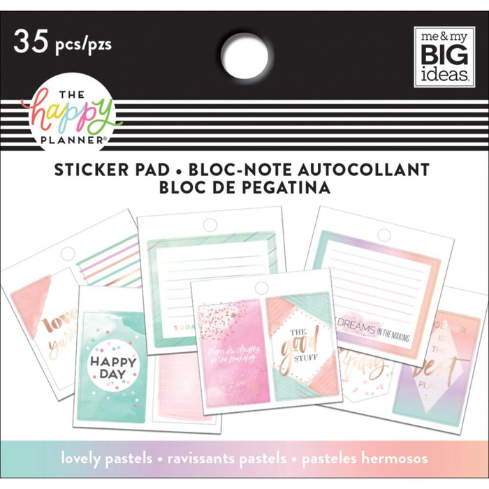 Me & My Big Ideas Happy Planner - Tiny Sticker Pad Lovely Pastels